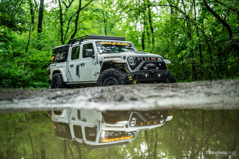 Artic Mojave Gladiator Off-Roading in Mud