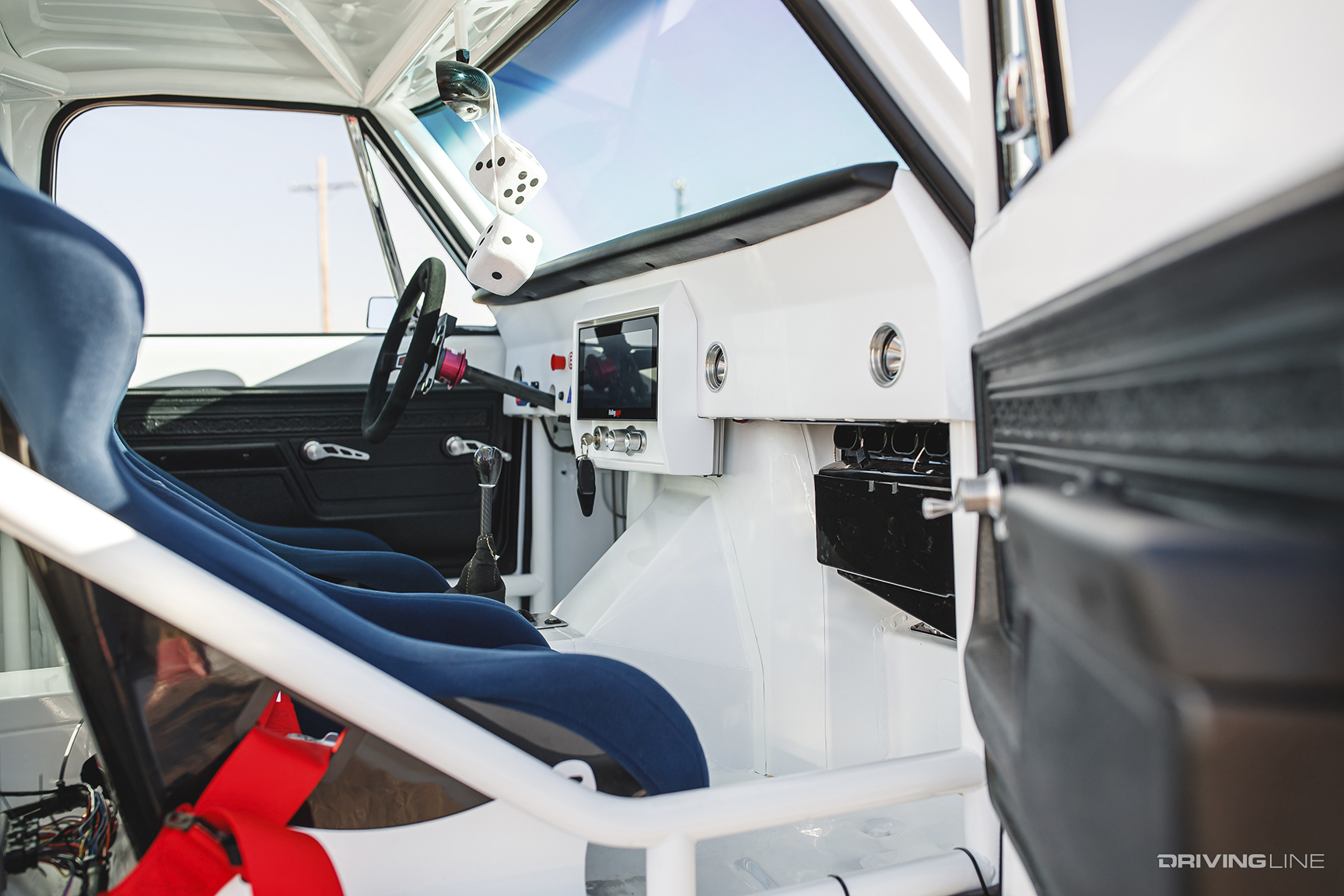 Interior of Cameron Bishop's ’72 Chevy C10