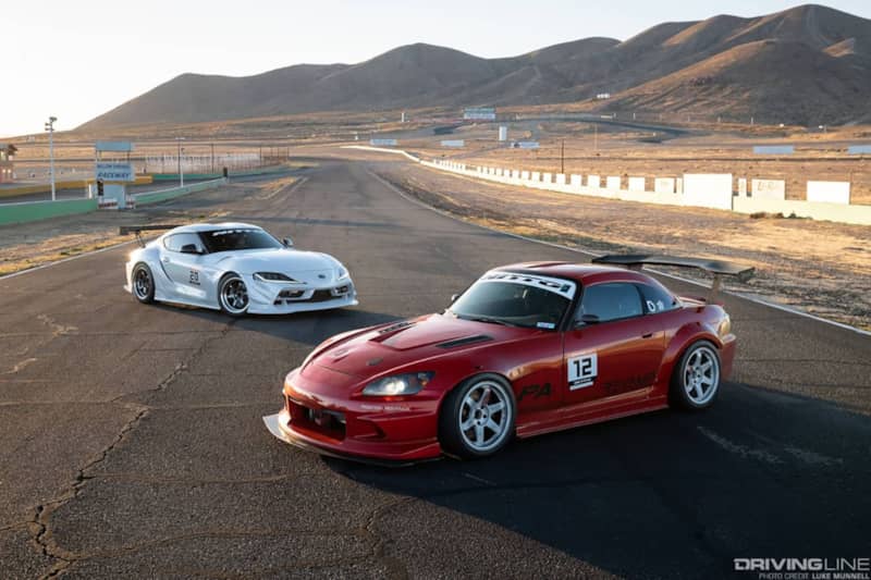 Honda S2000 and Toyota Supra on Nitto NT01