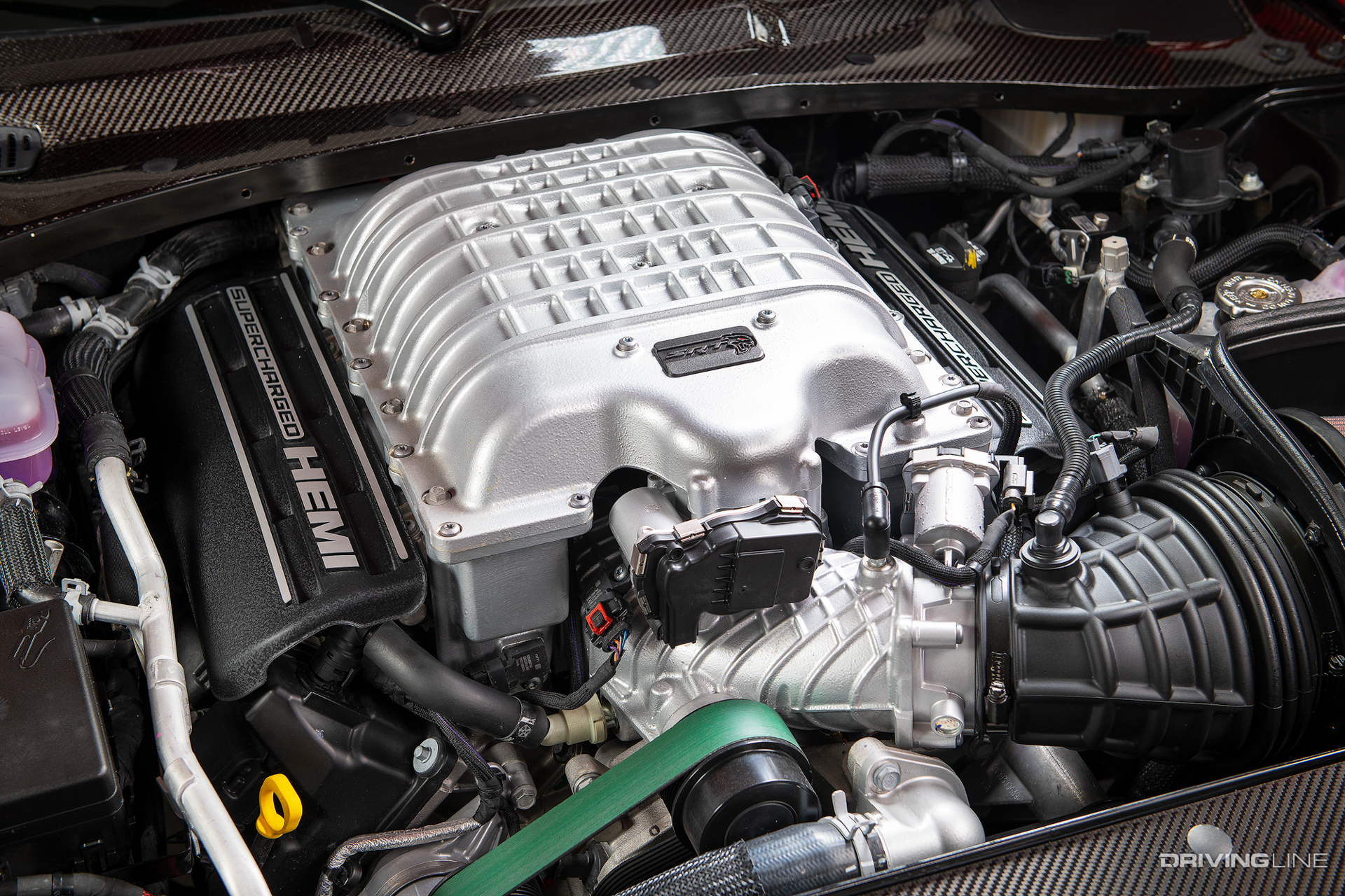 Dodge Hellcat supercharged 6.2L Hemi Engine