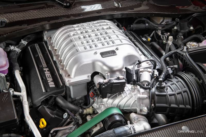 Dodge Hellcat supercharged 6.2L Hemi Engine