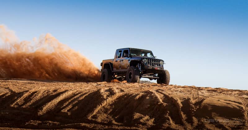 Jeep Gladiator hellcat swap in moab sand dunes tactical off-road