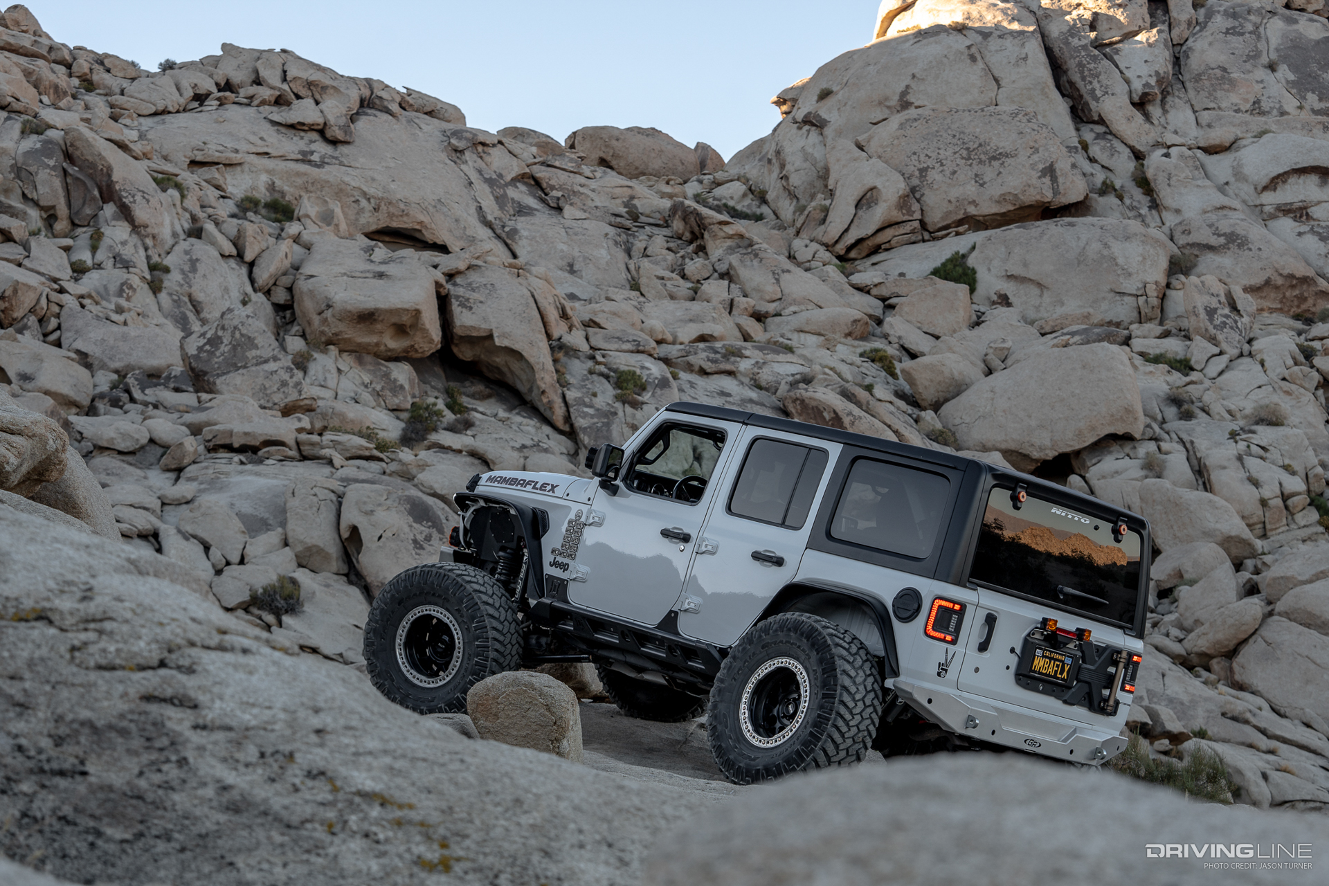 MambaFlex Jeep Wrangler rock crawling