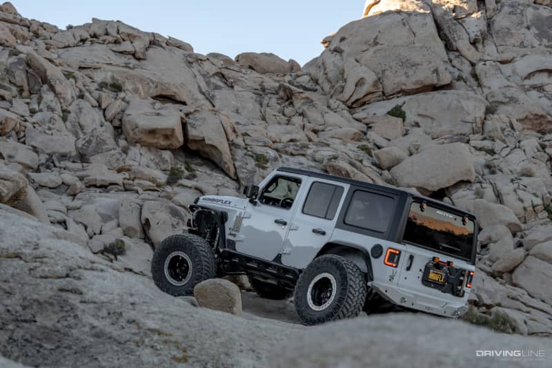 MambaFlex Jeep Wrangler rock crawling