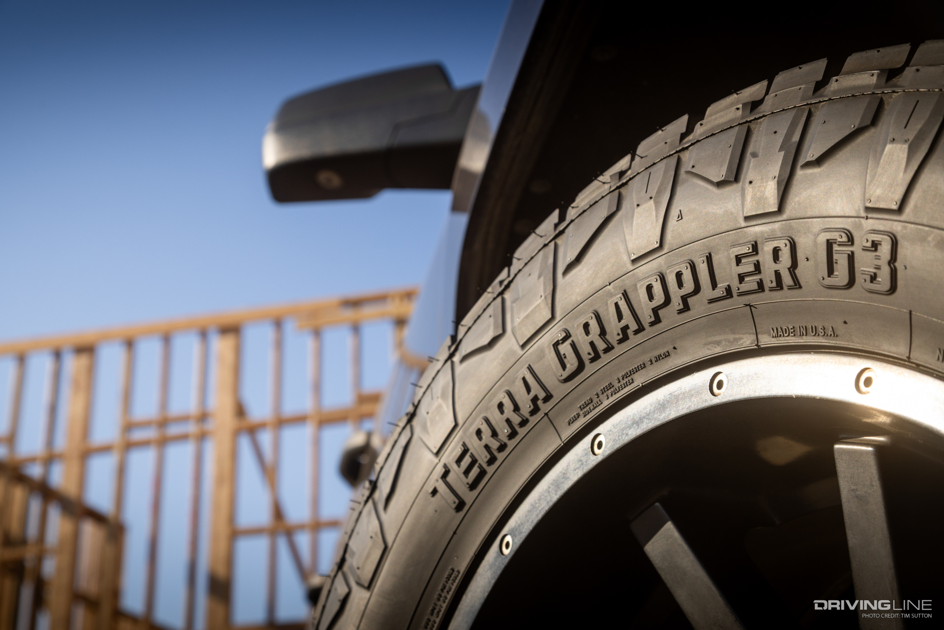 Sidewall detail of Nitto's new all terrain tire the Terra Grappler G3