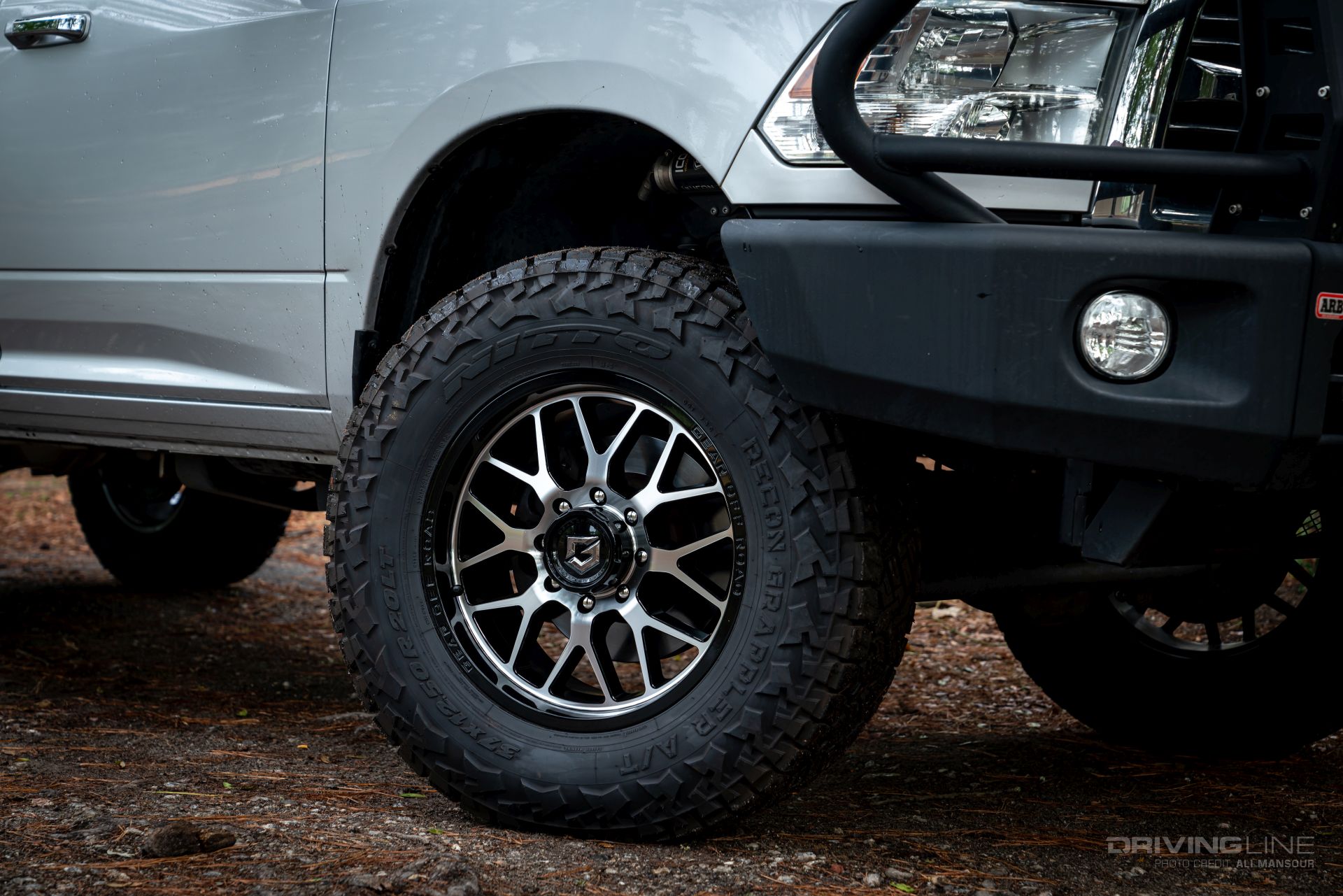 Nitto Recon Grappler AT Ram on 20 inch Motiv wheel