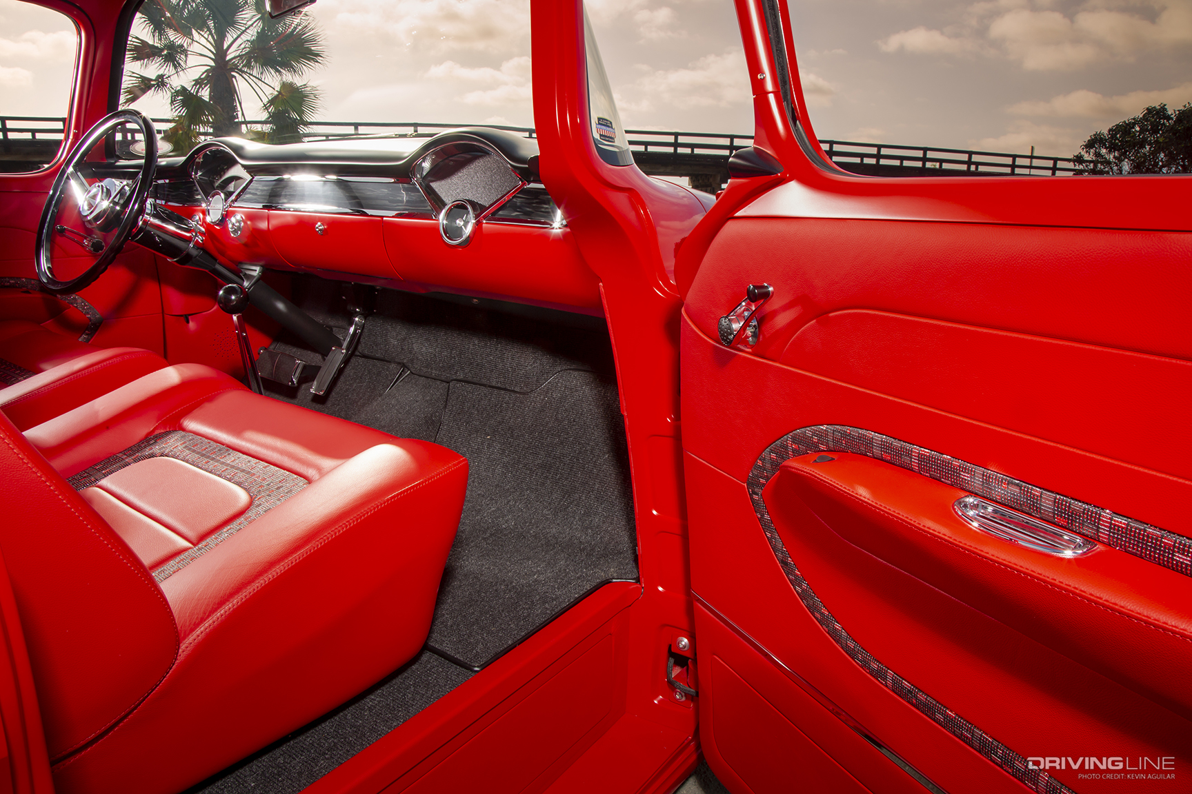 Ron Mangus Interior of Ken and Susan Fontes '56 Chevy Truck