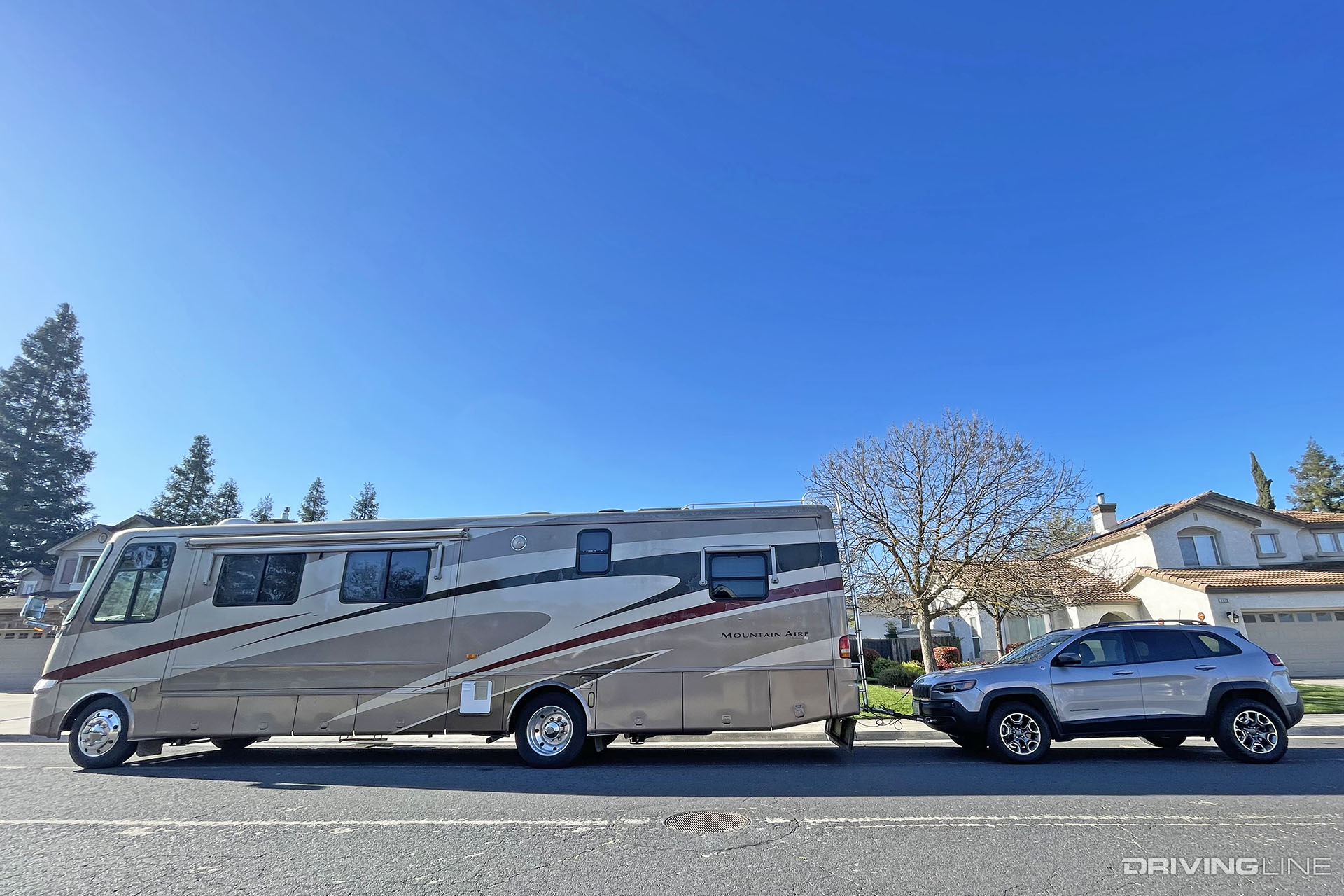 Jeep Cherokee Trailhawk Flat Towed Behind RV