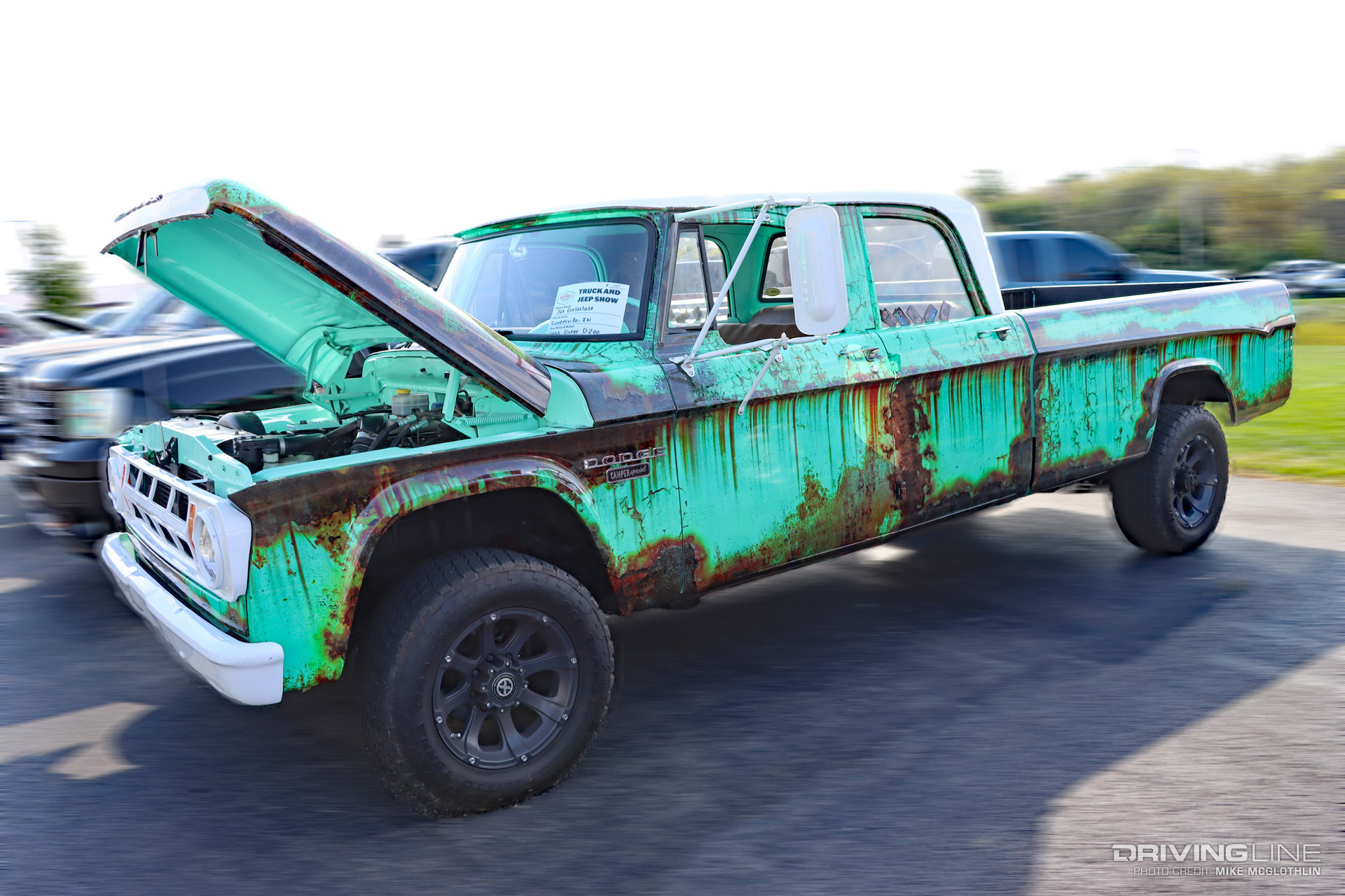 1968 Dodge D200 Cummins Diesel Swap 5.9L 12-Valve P-pump on Nitto Terra Grappler G2 tires