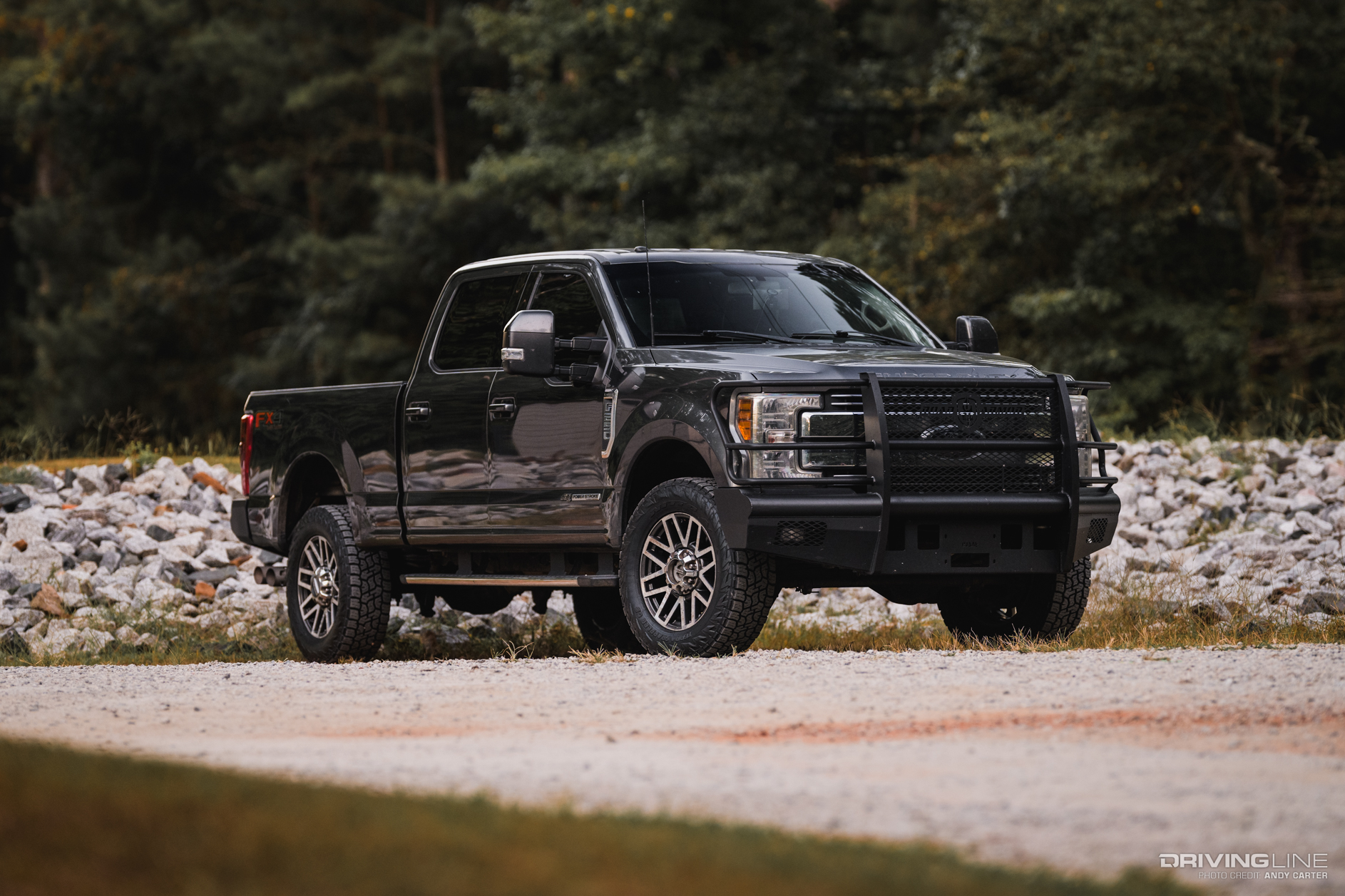 Nitto Terra Grappler G3 A/T tires on a 2017 Ford F-250 truck