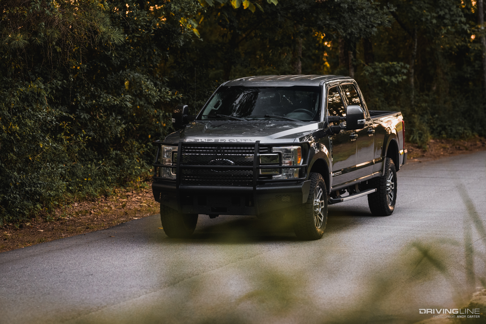 front driver side of Ford F250 Diesel with Terra Grappler G3 tires