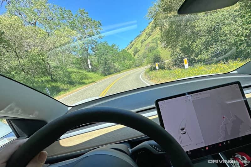 Tesla Model 3 Driver View