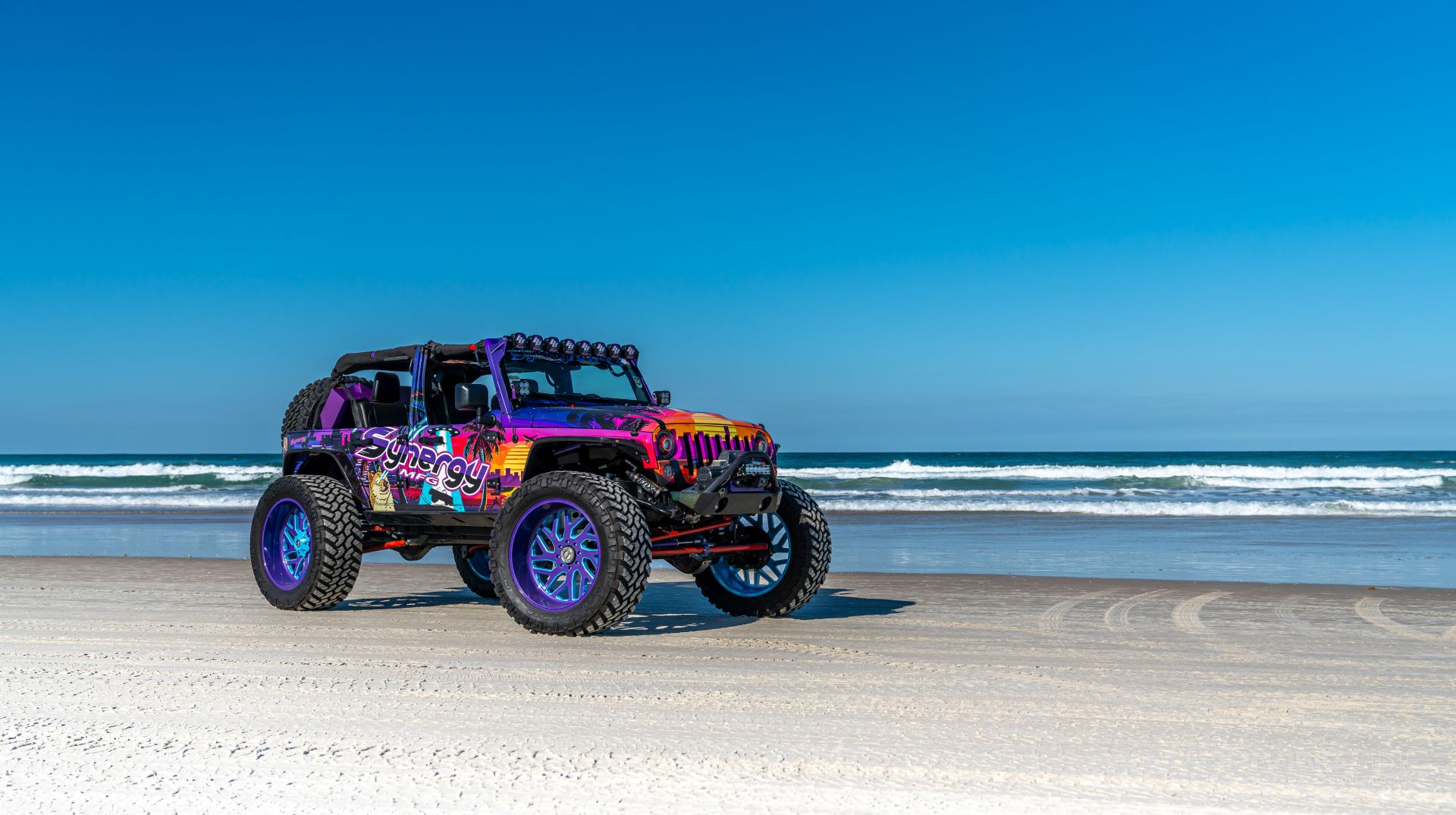 Synergy Jeep JK on Daytona Beach