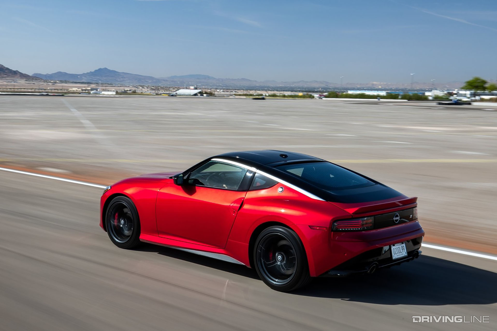 2023 Nissan Z Red on Race Track
