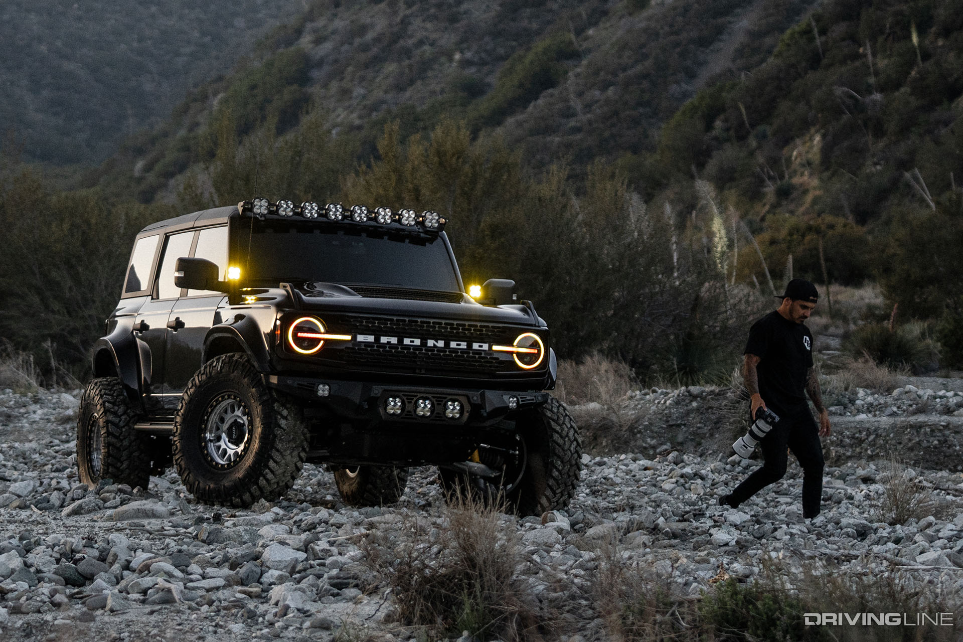 Baja Designs Ford Bronco in Desert