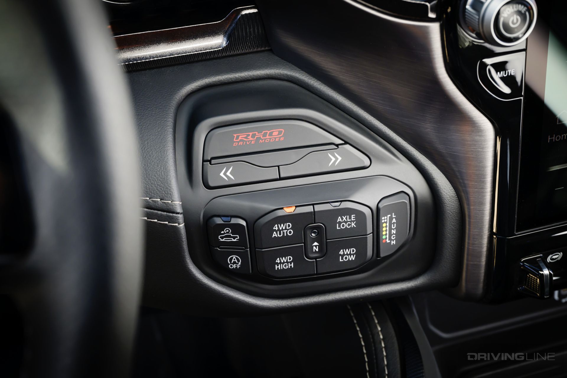 Ram RHO Transfer Case button