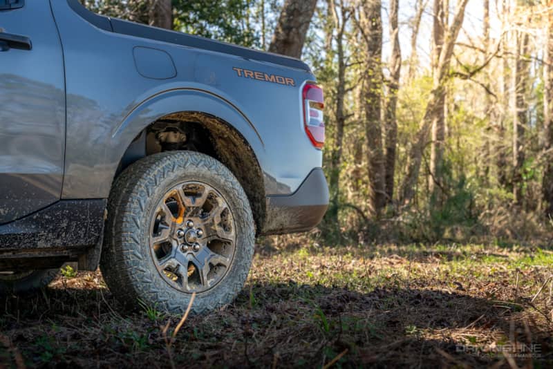 2024 Ford Maverick Tremor Rear Locker rear view with Nitto Nomad Grappler