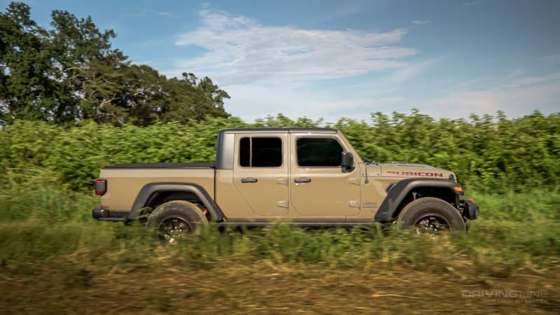 2020 Jeep Gladiator Rubicon Gator Side View Driving