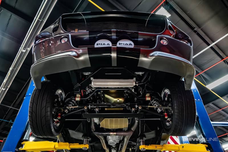 eleanor mustang undercarriage with aftermarket shocks