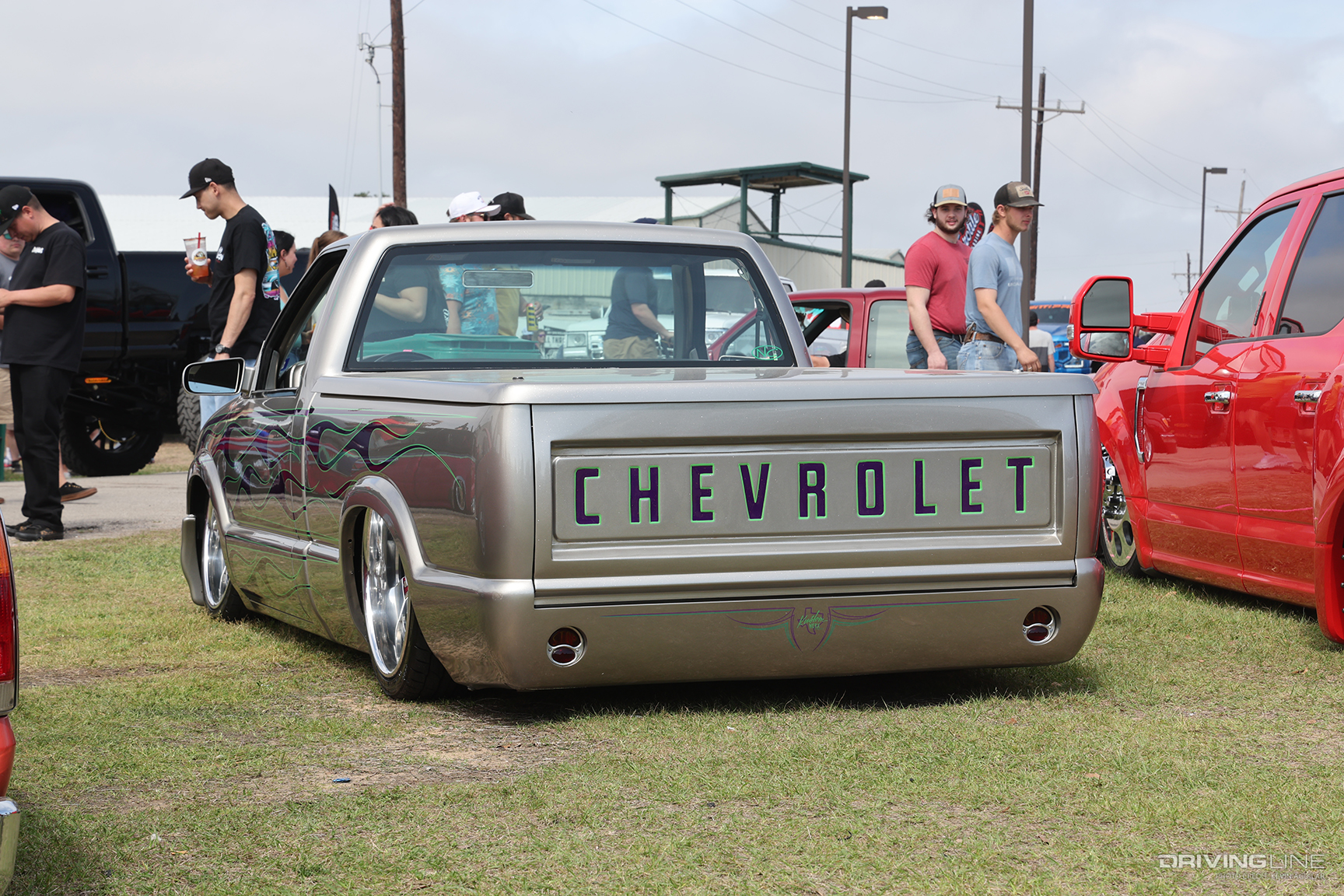 Jeff Baum’s slammed 2000 Chevy S10 on NT555 G2 tires at Lone Star Throwdown 2023