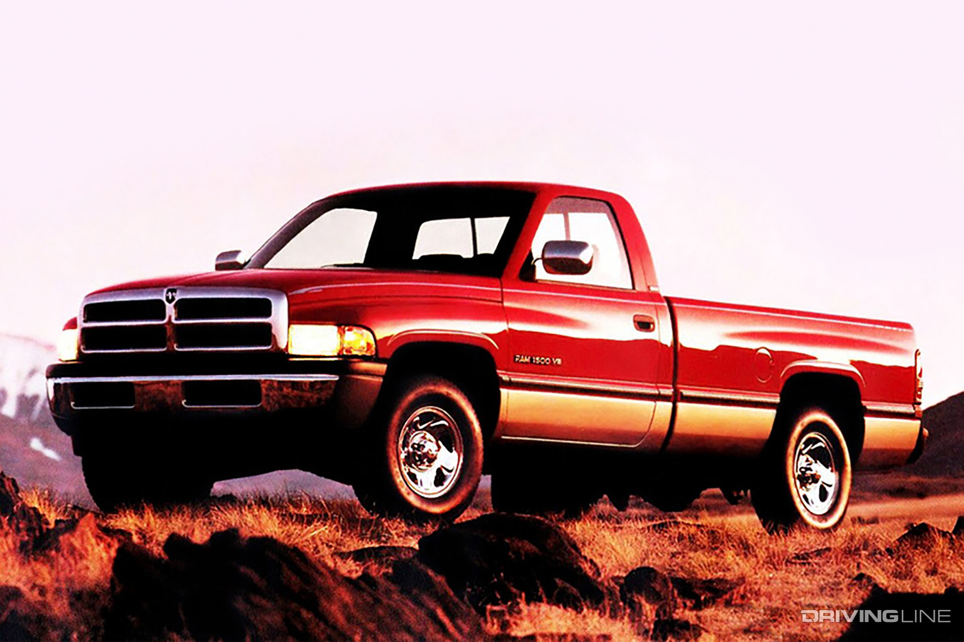 Ram 1500 Red and Silver Long Bed