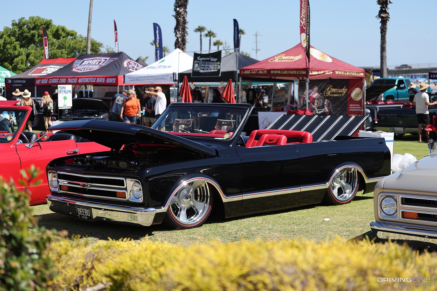 Front of Jake Dominguez’s “Deebo” ’72 Chevy K5 Blazer at the 2023 C10 SLO Down