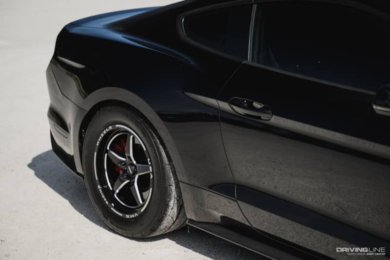 2015 S550 Mustang GT with Nitto NT555 RII drag radials Tires in rear