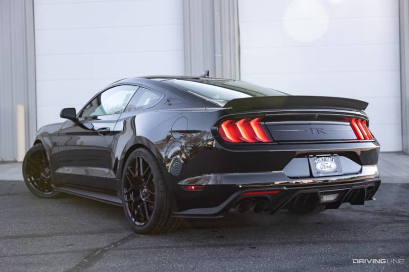 The RTR rear decklid, rear spoiler, and rear diffuser are all part of the RTR Spec 3 package