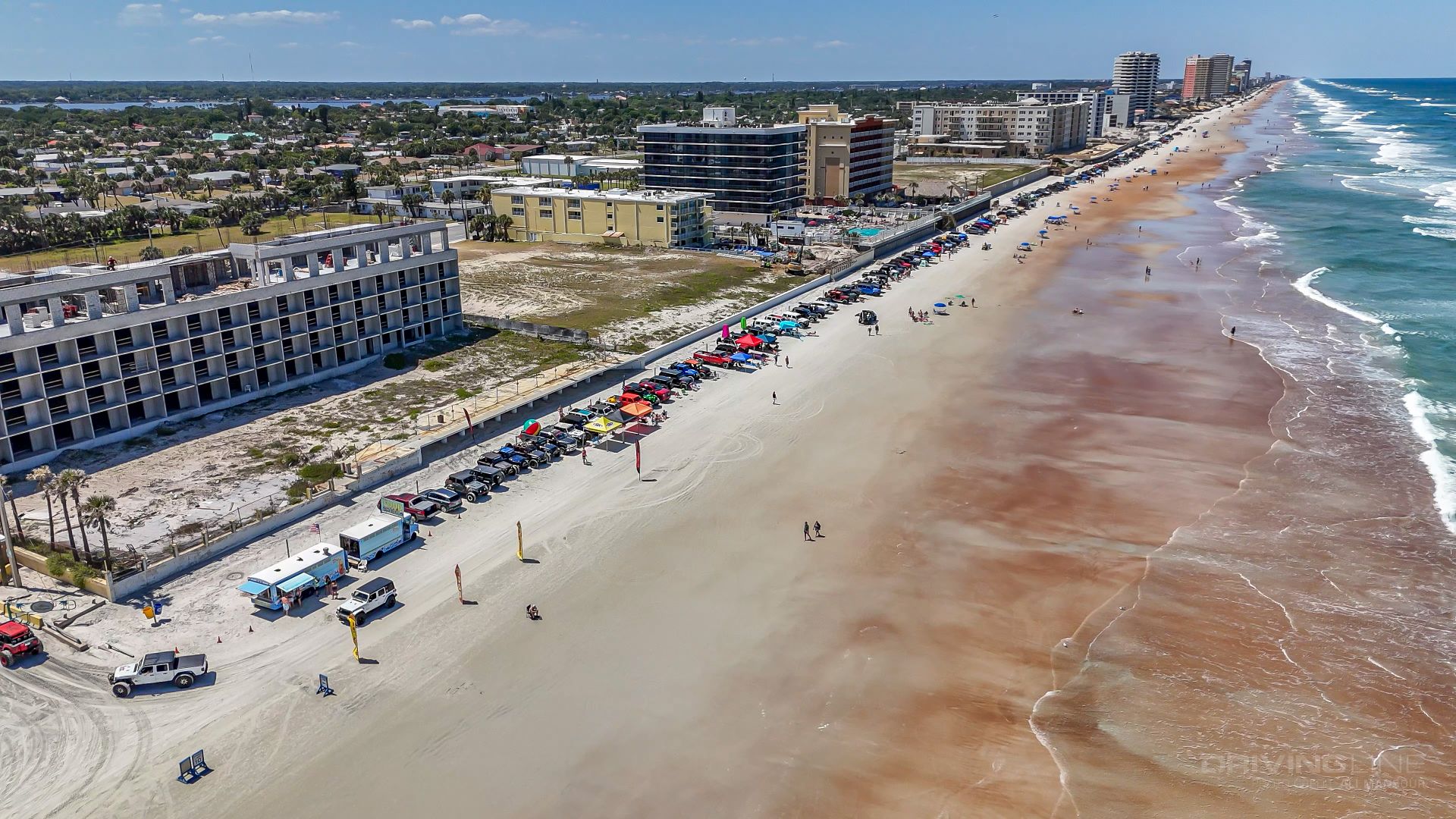 Daytona Beach FL shoreline Jeep Beach 2024