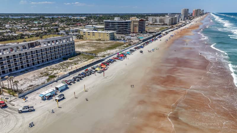 Daytona Beach FL shoreline Jeep Beach 2024