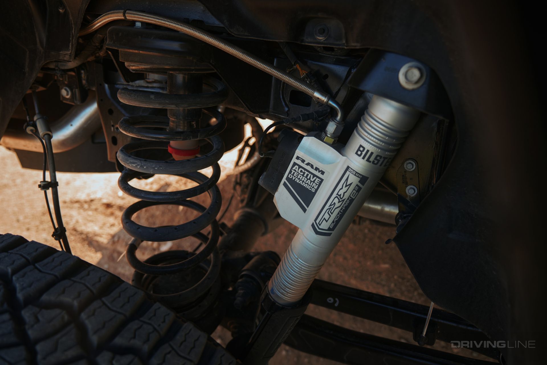 Ram TRX rear suspension