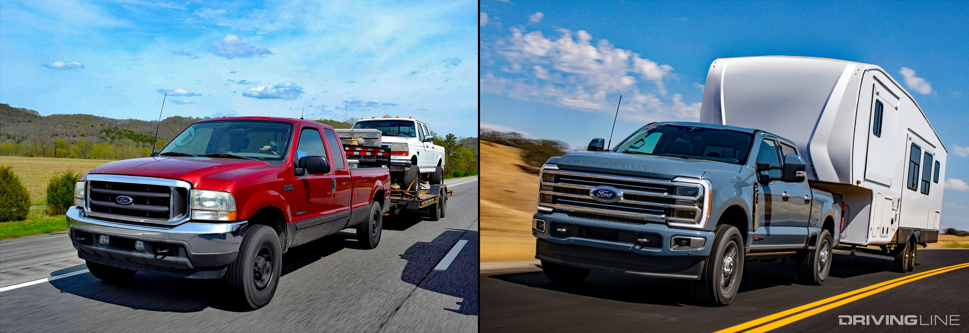 2000 Ford F-350 Super Duty Vs. 2023 Ford F-350 Super Duty