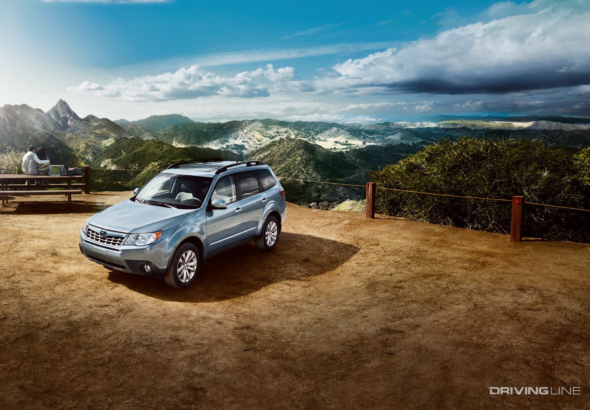 Subaru Forester in national park