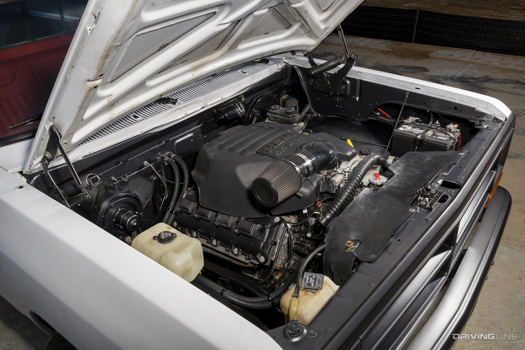Hemi Engine of Justin Reed's ’89 Dodge Ram D150