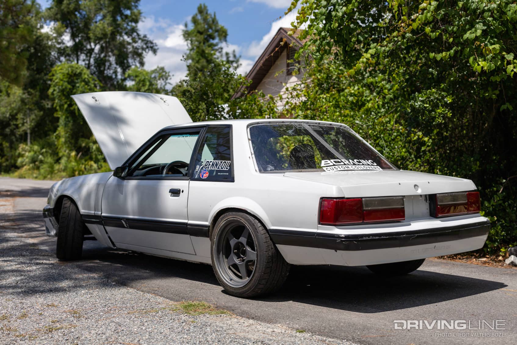 Chelsea Denofa's Ecoboostswapped Fox Body Mustang turns laps more than