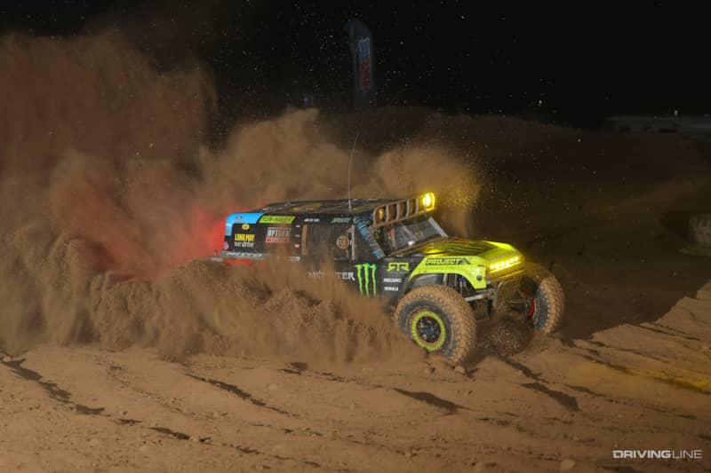 Tons of dust was stirred up as the powerful race cars were blasting around the course at the Ultra4 Crandon 2023 race