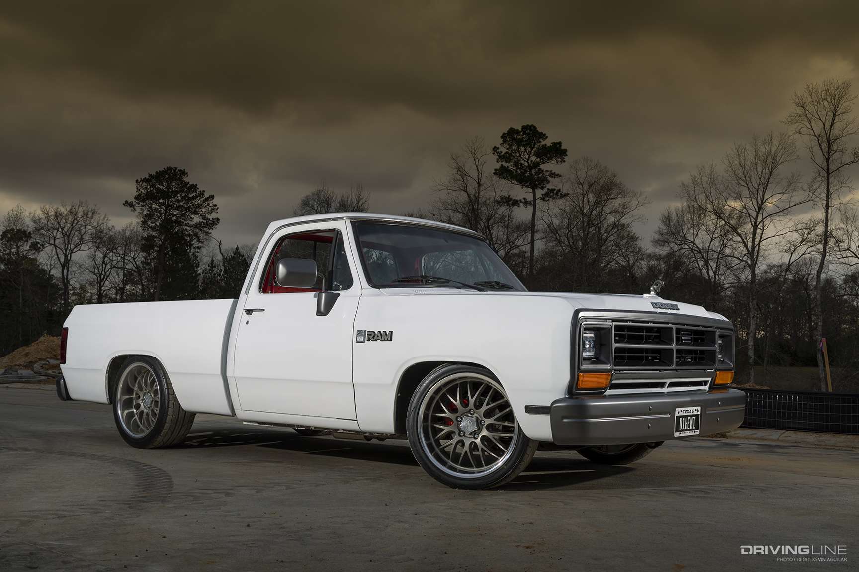 Front of Justin Reed's ’89 Dodge Ram D150