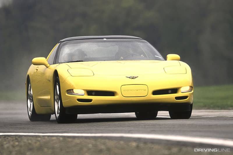 C5 Corvette Yellow Front View