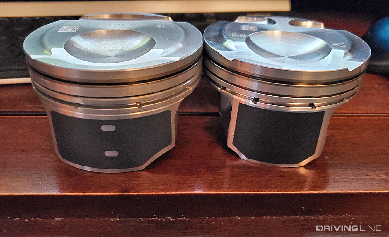 EcoBoost Direct Injection Piston Comparison