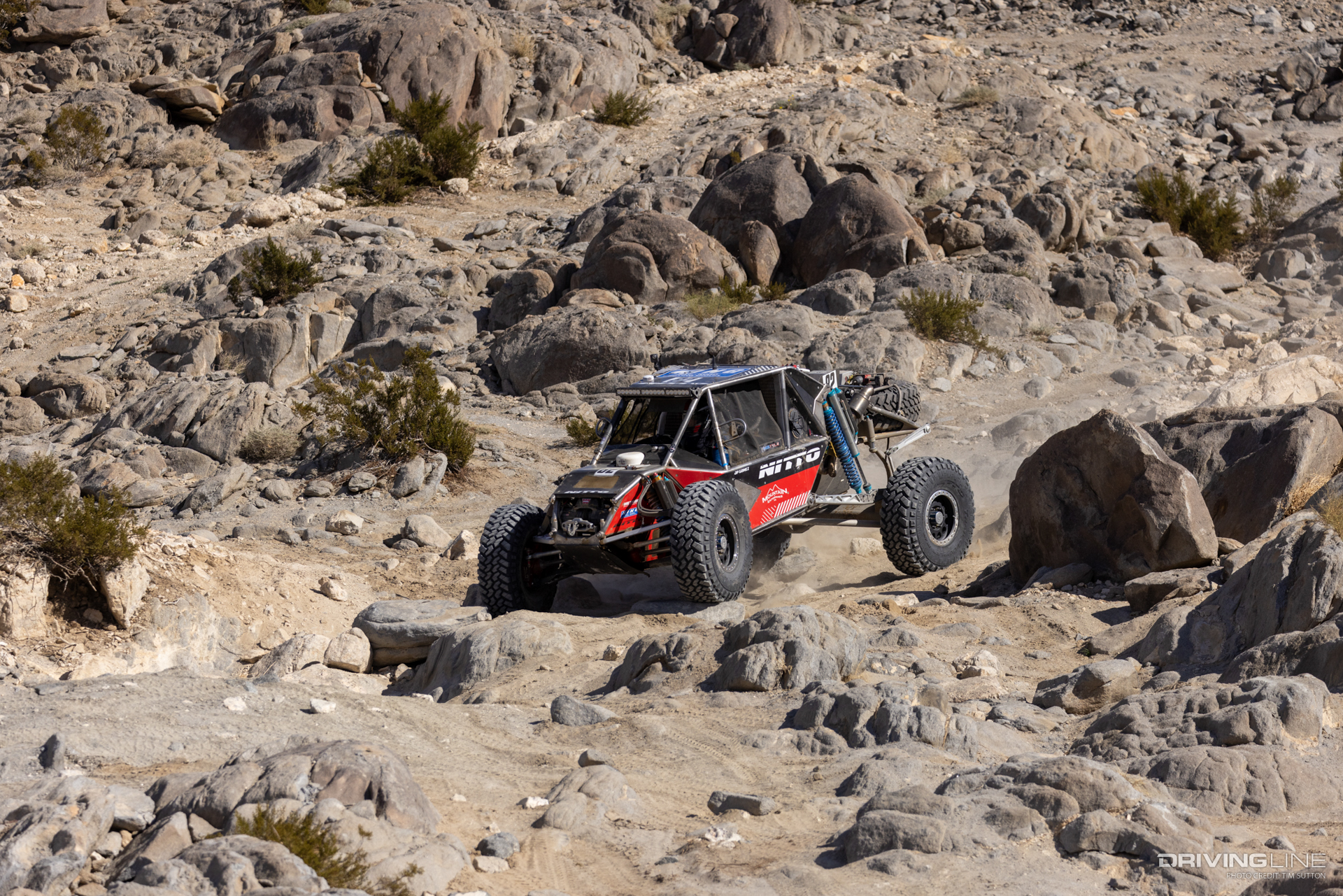 JP Gomez on Nitto Trail Grappler tires racing in the 2024 Nitto Race of Kings at the King of the Hammers off-road race