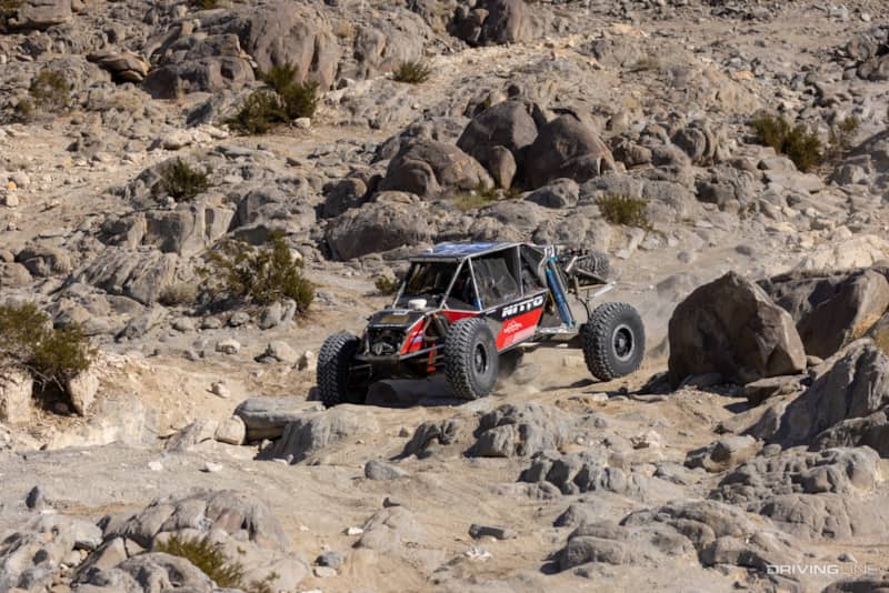JP Gomez on Nitto Trail Grappler tires racing in the 2024 Nitto Race of Kings at the King of the Hammers off-road race
