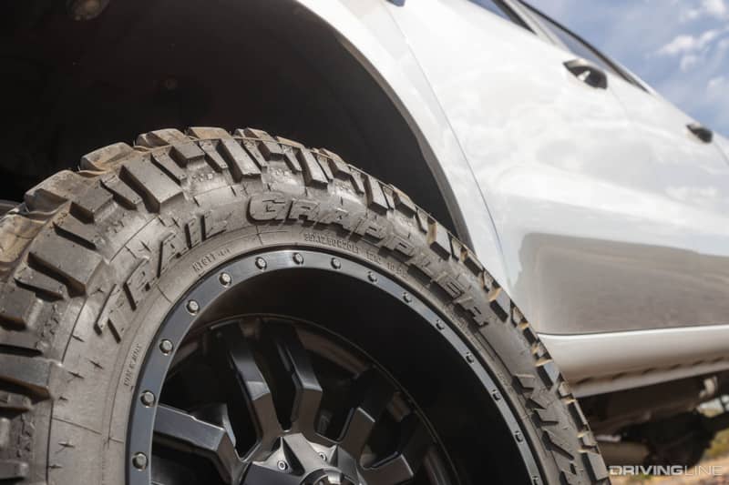 Nitto Trail Grappler tire on Chevy Trail Boss truck