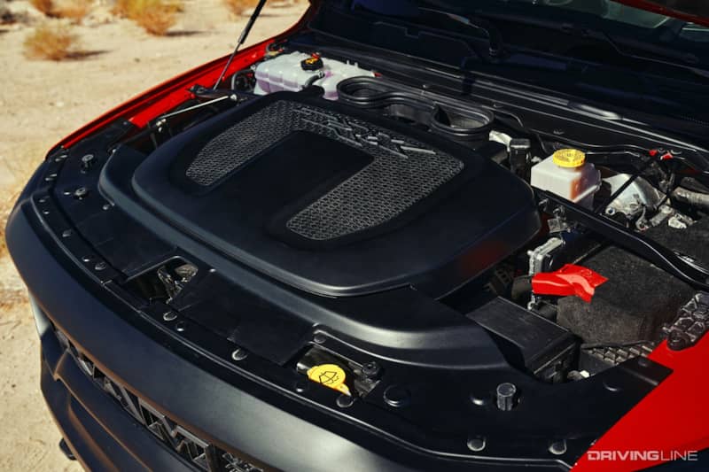 Ram TRX engine bay