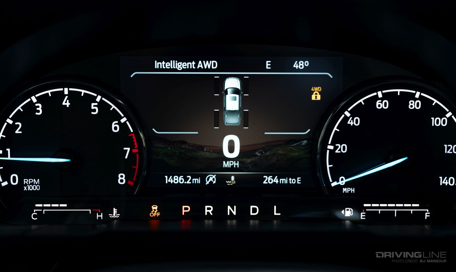 2024 Ford Maverick Tremor Drive modes dash screen mud/ruts