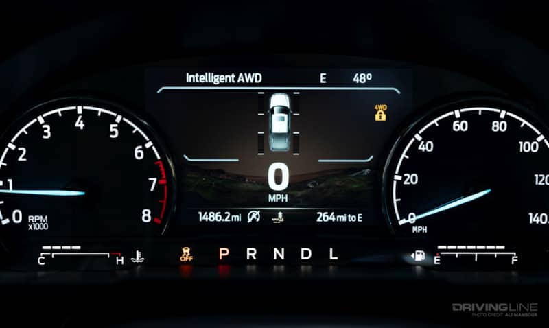2024 Ford Maverick Tremor Drive modes dash screen mud/ruts