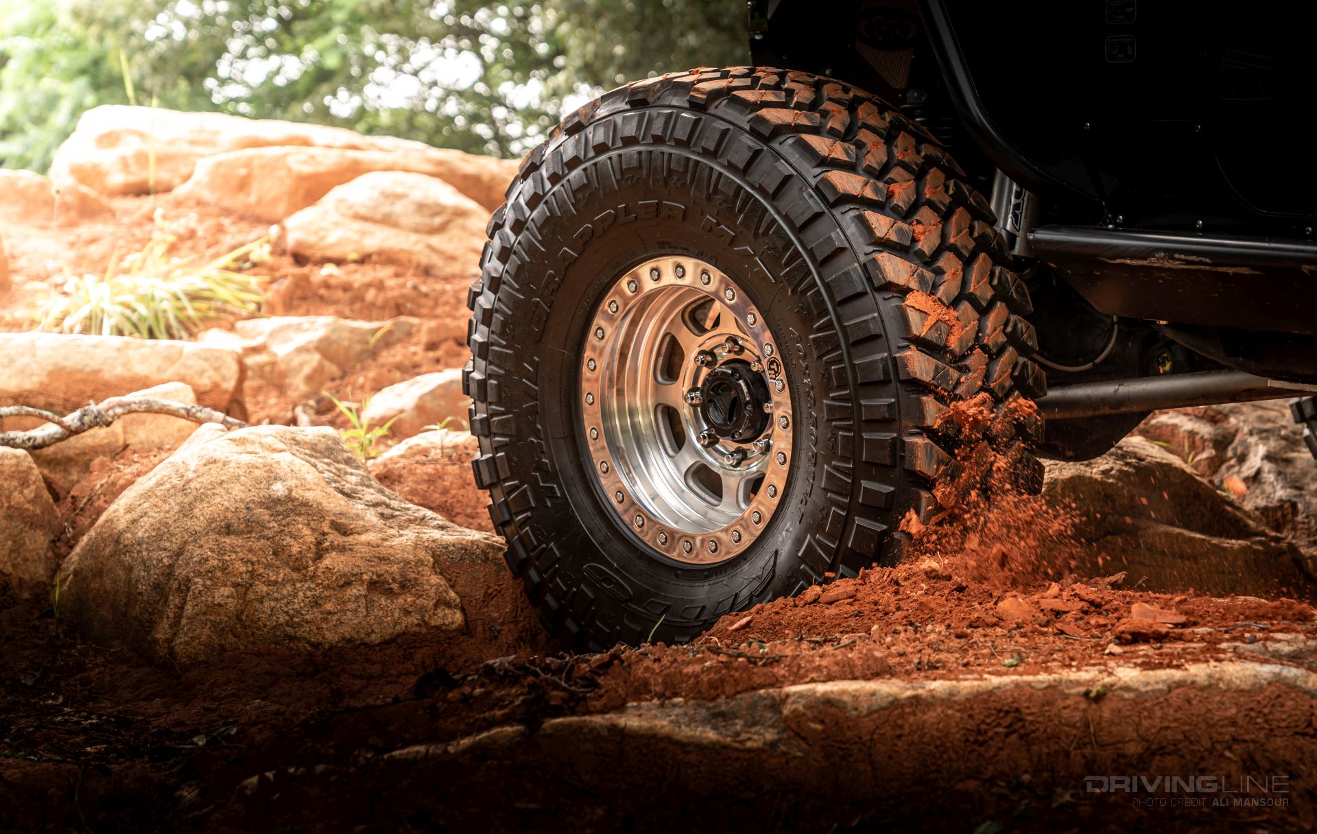 Nitto Trail Grappler in dirt Jeep Wrangler
