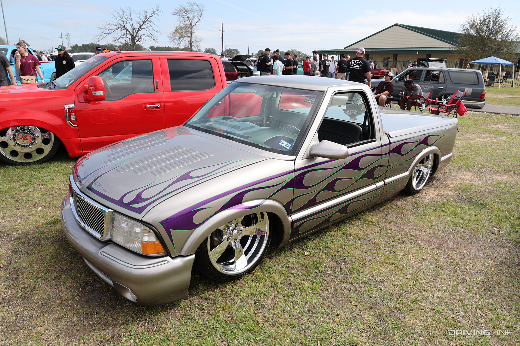 Jeff Baum’s 2000 Chevy S10 at Lone Star Throwdown 2023 on Nitto NT555 G2 tires