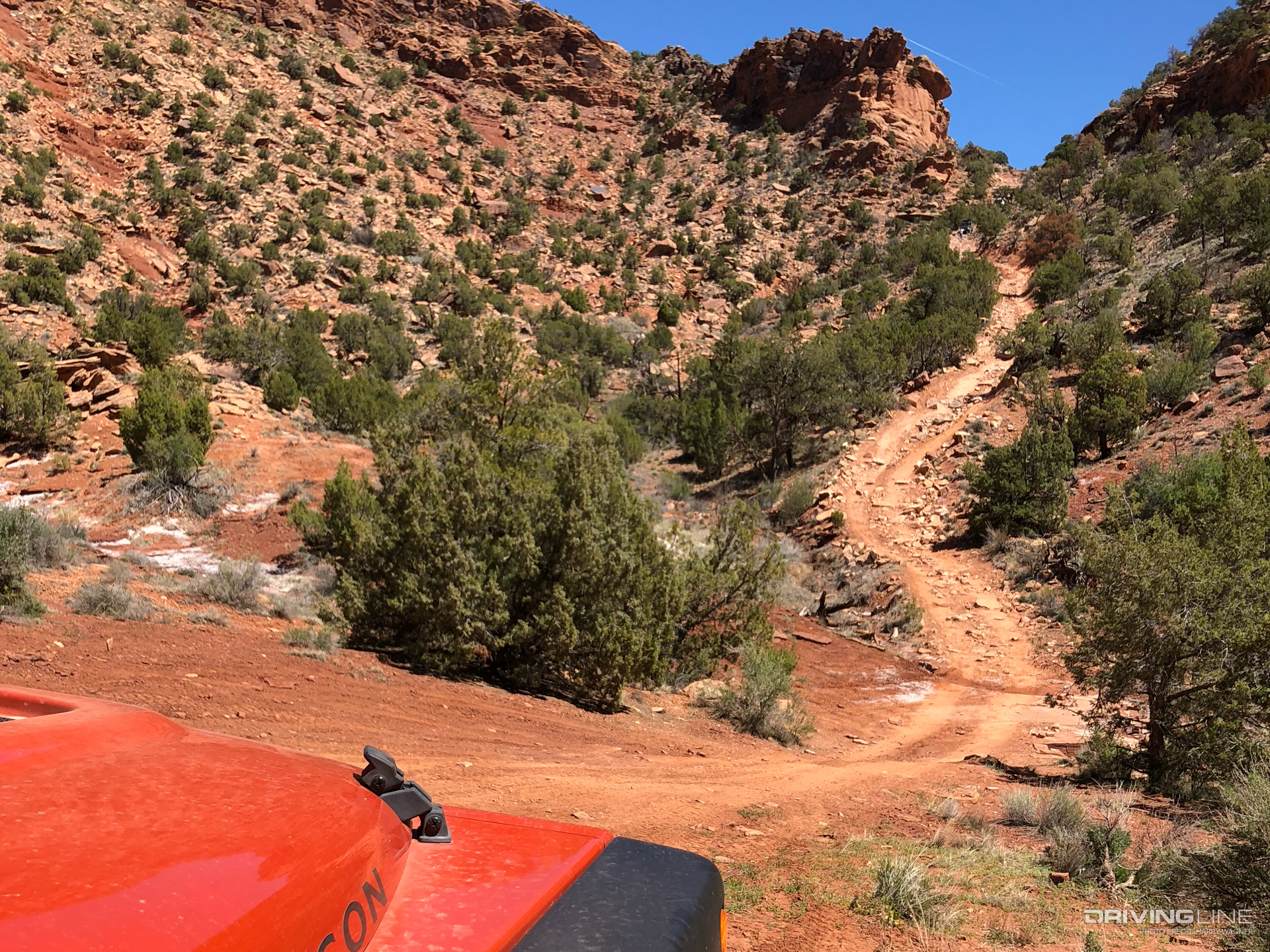 Rose Garden Hill trail in Moab Utah