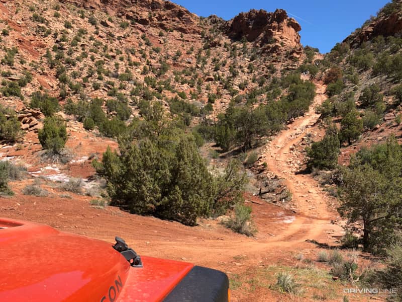 Rose Garden Hill trail in Moab Utah
