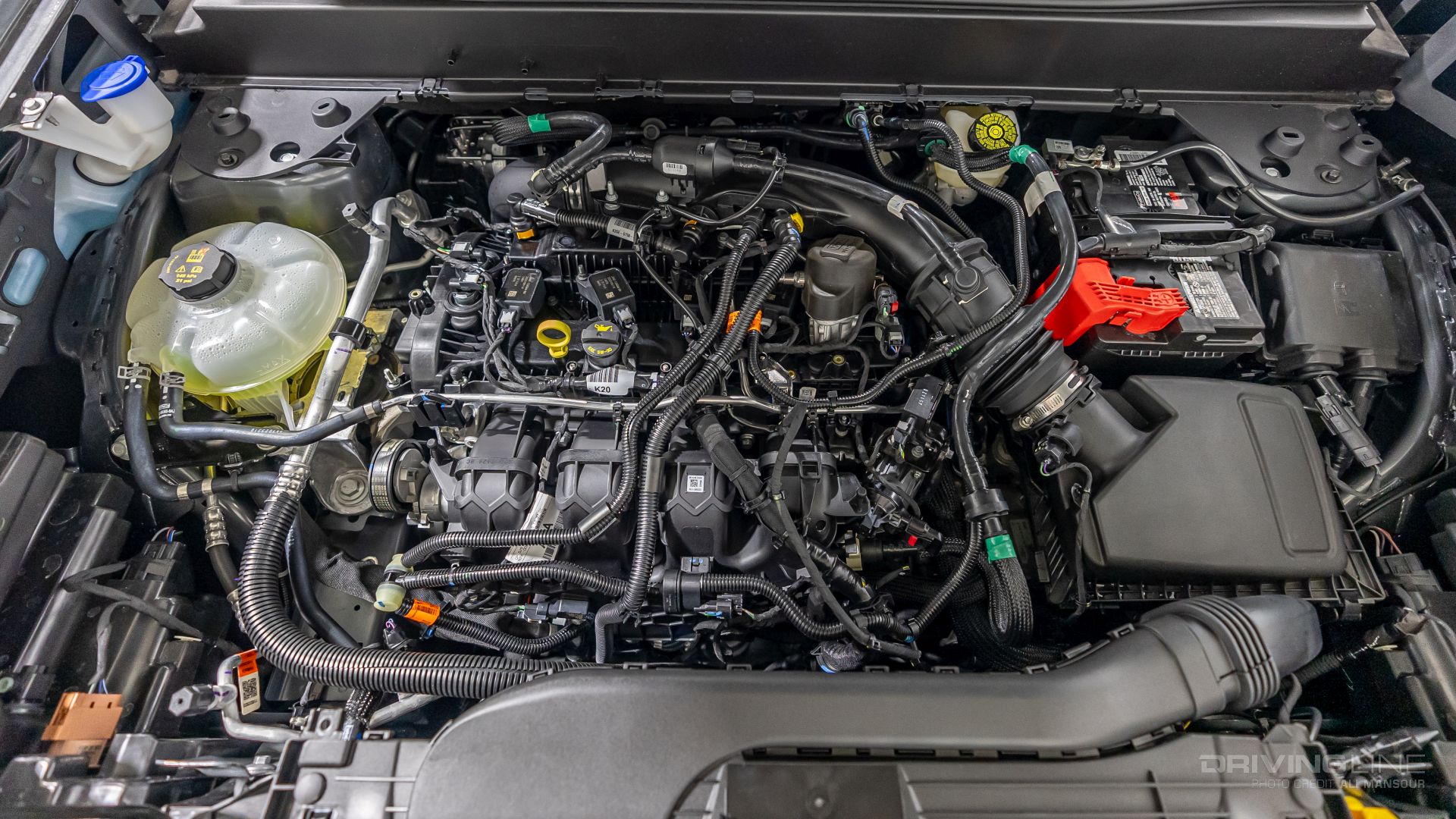 Ford Maverick 2.0L EcoBoost engine top view